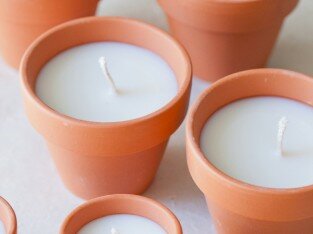 Tự làm nến trang trí