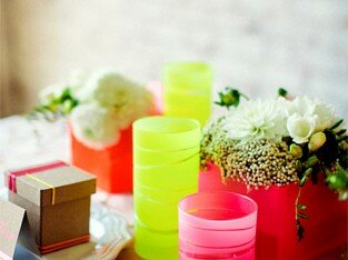 Trang trí ly đẹp cho bàn tiệc mùa thu