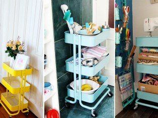 12 ý tưởng chứa đồ tuyệt hay với kệ di động