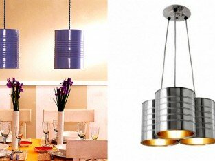 3 gợi ý làm đèn bếp từ lon sữa