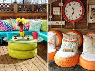 11 ý tưởng sử dụng lốp xe đầy sáng tạo