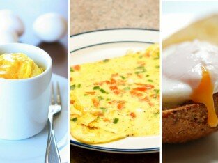 Nấu bữa sáng 5 phút với trứng và lò vi sóng