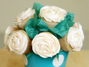 Cắm chậu hoa cupcake siêu đáng yêu