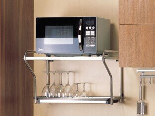 Gợi ý vài mẫu kệ để lò vi sóng