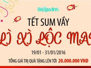 Nhận lì xì lộc may từ Yêu Bếp Gia Đình