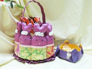 May giỏ thỏ trang trí cực xinh