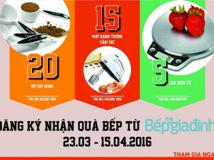 Tặng quà bếp hấp dẫn dành cho thành viên mới của Bếp Gia Đình
