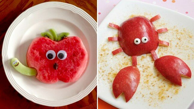 Tạo hình trái cây siêu đáng yêu cho bé
