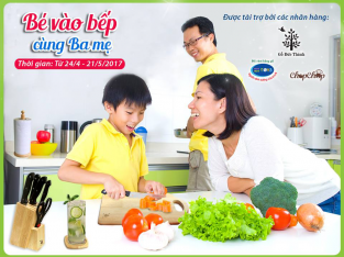 Tham gia cuộc thi ảnh “Bé vào bếp cùng Ba, Mẹ”, nhận quà hấp dẫn