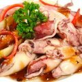 Mực xốt me cay