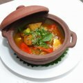 Cà tím um chao đỏ