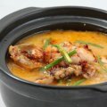 cháo đùi ếch sa-tế