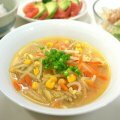 Súp ngô non với bơ và miso