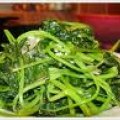 Rau cải ngồng muối chua xào tỏi