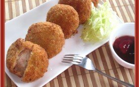 Cá hồi trộn khoai tây chiên giòn