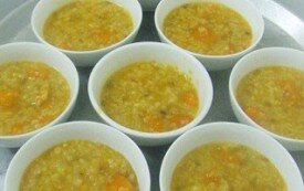 Chè đậu xanh bí đỏ