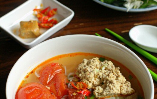 Bún riêu chay từ sữa đậu nành