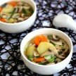 Canh khoai tây nấu nấm