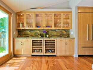 Ngụy trang tủ lạnh trong căn bếp