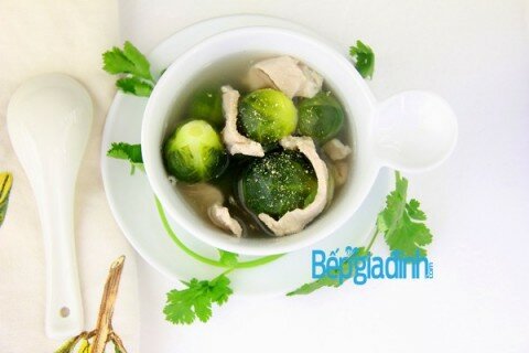 Canh cải non