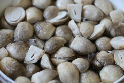 Rau muống xào nấm 2