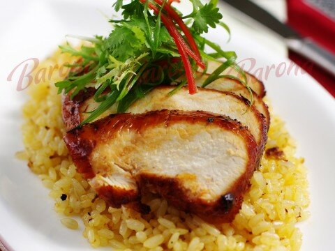 Cơm chiên gà nướng xá xíu