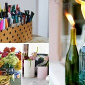 17 ý tưởng tái chế chai lọ cực hay