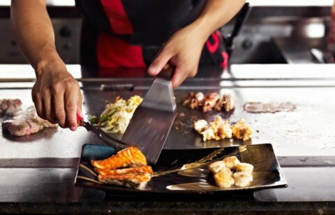 nghệ thuật teppanyaki ở Kissho 