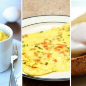Nấu bữa sáng 5 phút với trứng và lò vi sóng