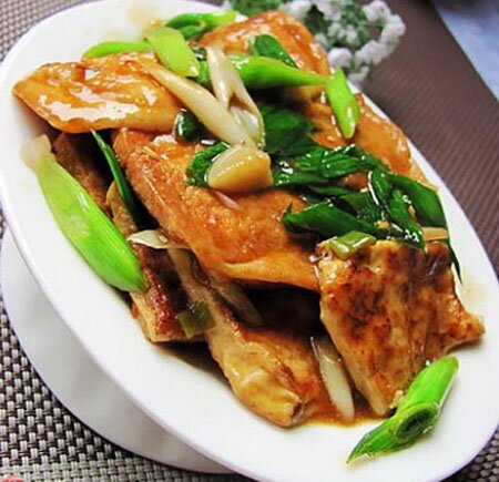 Đậu hũ sốt dầu hào