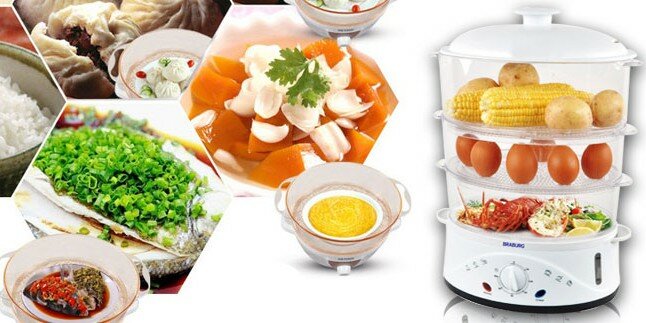 Việc nấu ăn hàng ngày nhẹ nhàng hơn với nồi 3 tầng