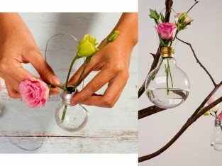 Rước rực rỡ vào nhà với lọ hoa handmade độc đáo