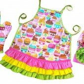 May bộ đồ bếp cho bé gái cực xinh