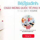 Nhận quà tặng 8/3 miễn phí từ Yêu Bếp Gia Đình