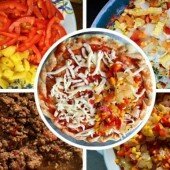 Làm pizza bằng chảo chống dính và lò vi sóng