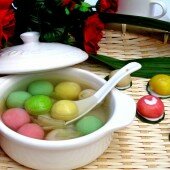 Chè ngũ sắc cúng tết Hàn Thực