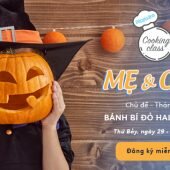 Vui Halloween cùng con trẻ tại Cooking class tháng 10