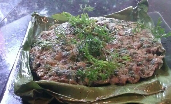 Món thịt lợn hấp lá chuối nổi tiếng của Điện Biên Hai món ngon nổi tiếng Điện Biên được chế biến từ thịt lợn