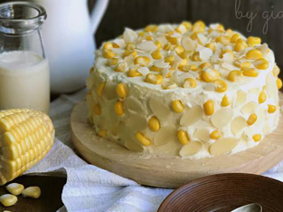 Cách làm bánh kem bắp phô mai ngon tuyệt