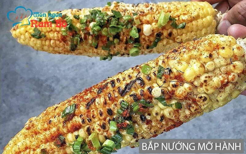 Bắp nướng mỡ hành nổi tiếng ở Sài Gòn