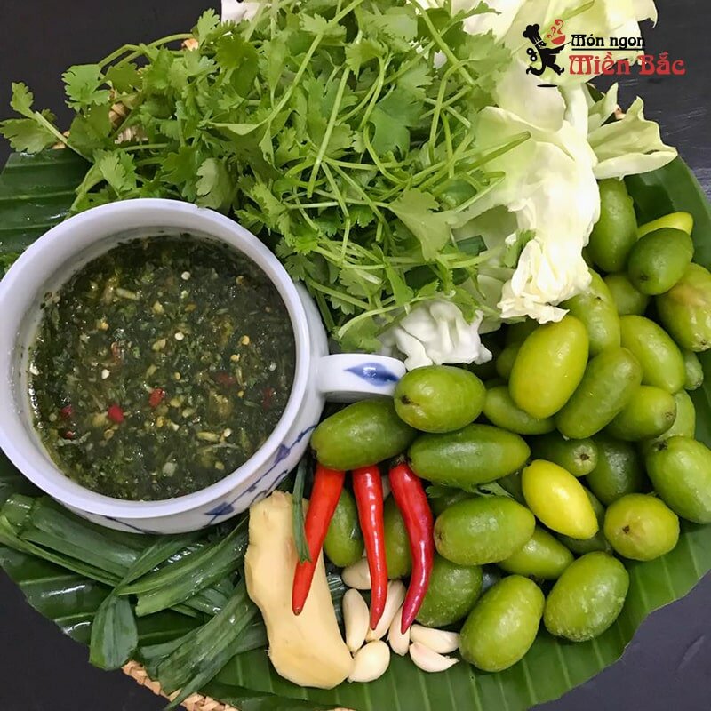 Bắp cải cuốn nhót xanh là món ăn đặc trưng ở Điện Biên Bắp cải cuốn nhót xanh là món ăn đặc trưng ở Điện Biên