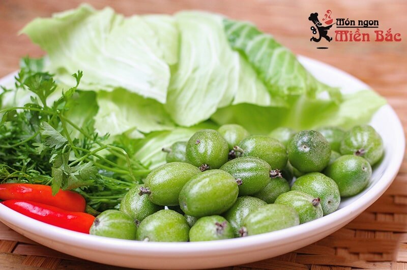 Bắp cải cuốn nhót xanh là món ăn đặc trưng ở Điện Biên Bắp cải cuốn nhót xanh là món ăn đặc trưng ở Điện Biên