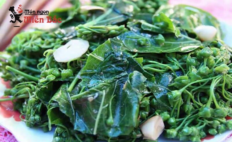 Rau hoa ban xào tỏi Rau hoa ban xào tỏi