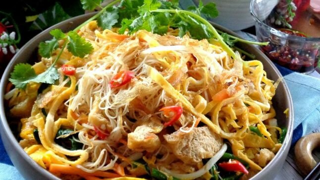 Bún gạo xào chay ăn mỗi ngày vẫn ngon