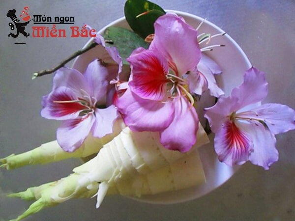 Nguyên liệu làm măng nộm hoa ban Nguyên liệu làm măng nộm hoa ban