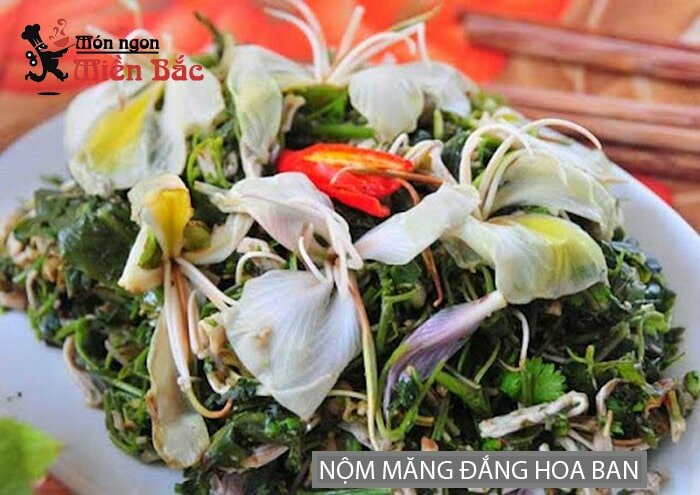 Nộm măng đắng hoa ban đặc sản Lai Châu Nộm măng đắng hoa ban đặc sản Lai Châu