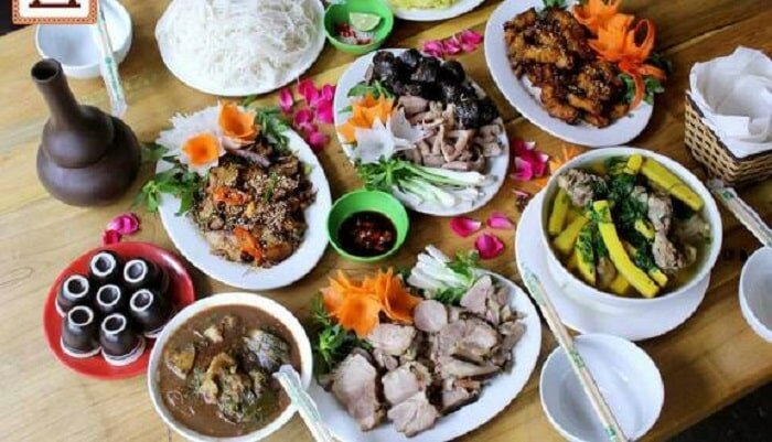 Top 10 quán ăn Tây Bắc ở Hà Nội không thể bỏ qua 1 Các món ăn Tây Bắc nổi tiếng ở Pao Quán
