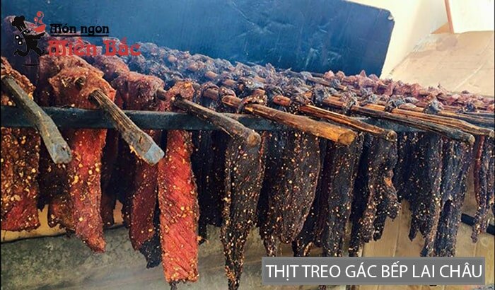 Thịt treo gác bếp đặc sản Lai Châu Thịt treo gác bếp đặc sản Lai Châu