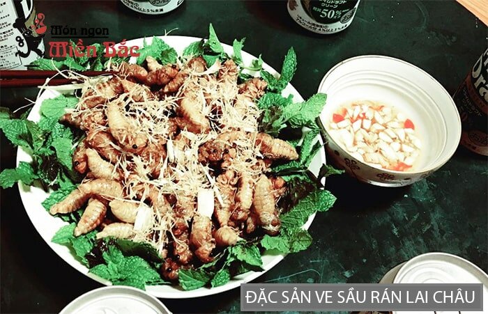 Đặc sản ve sầu rán Lai Châu Đặc sản ve sầu rán Lai Châu