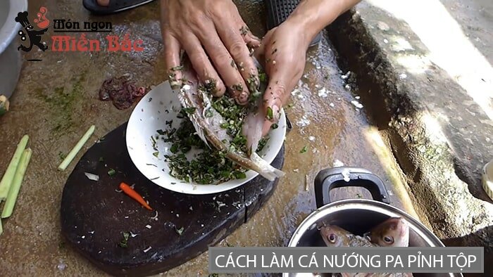 Cách làm cá nướng pa pỉnh tộp Lai Châu